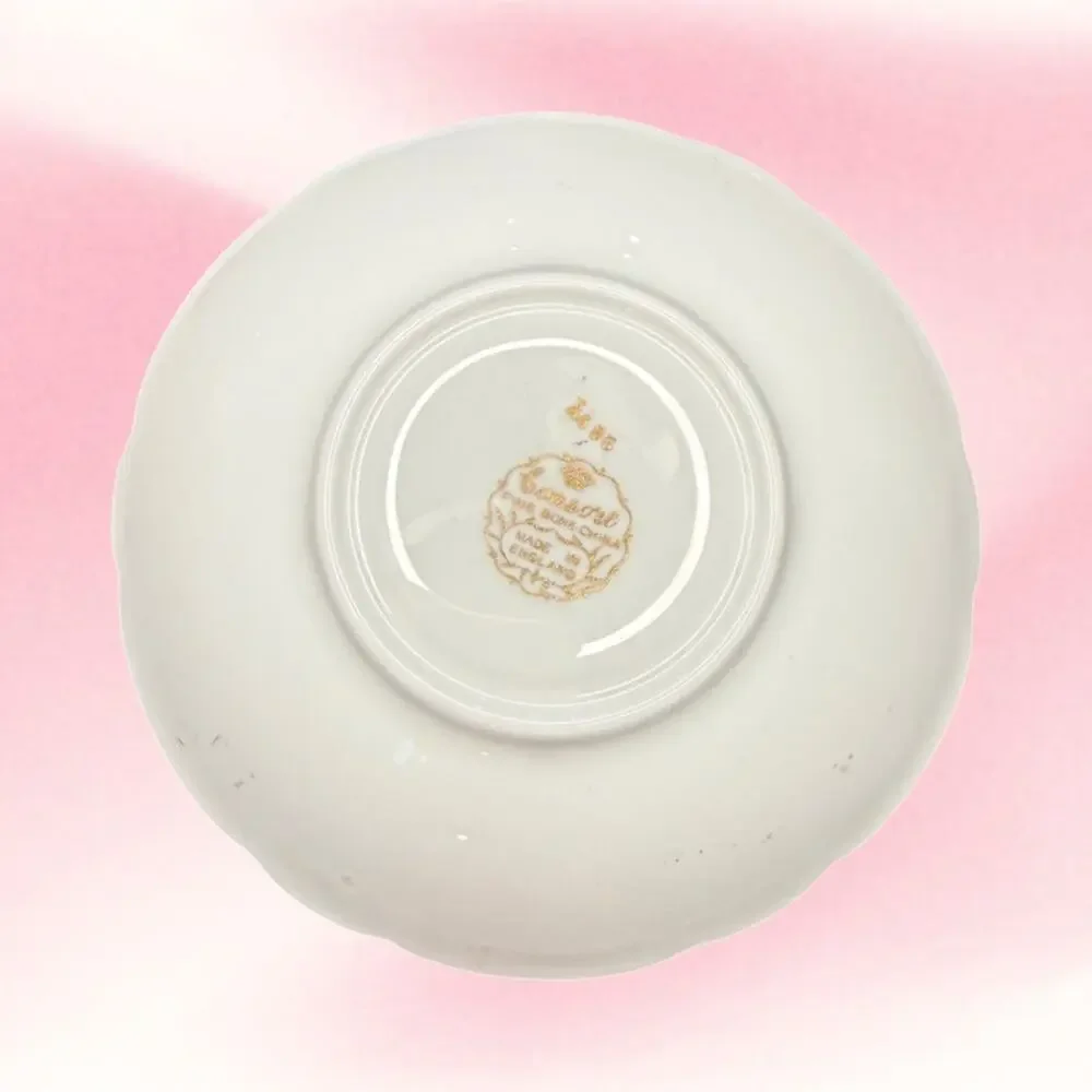 Vintage Princess Cup Consort Saucer Bone China Daffodil Floral Cottagecore